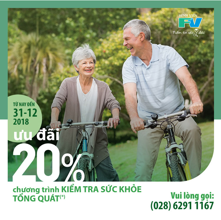 FV ưu đãi giảm 20% chương trình kiểm tra sức khỏe tổng quát đến ngày 31/12/2018