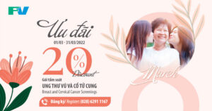 FV offers 20% discount on breast and cervical cancer screening to celebrate International Women’s Day 8/3