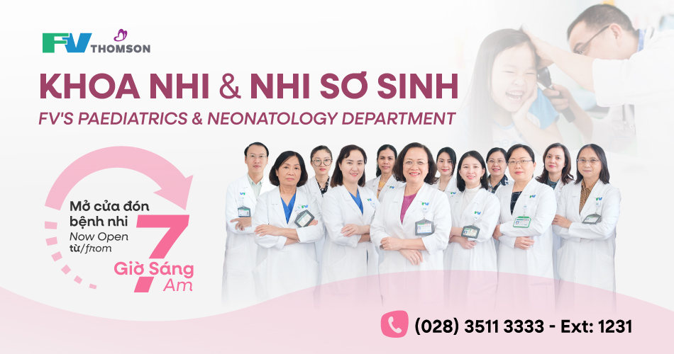 Khoa nhi và Nhi sơ sinh mở cửa đón bệnh nhi từ 7 giờ sáng